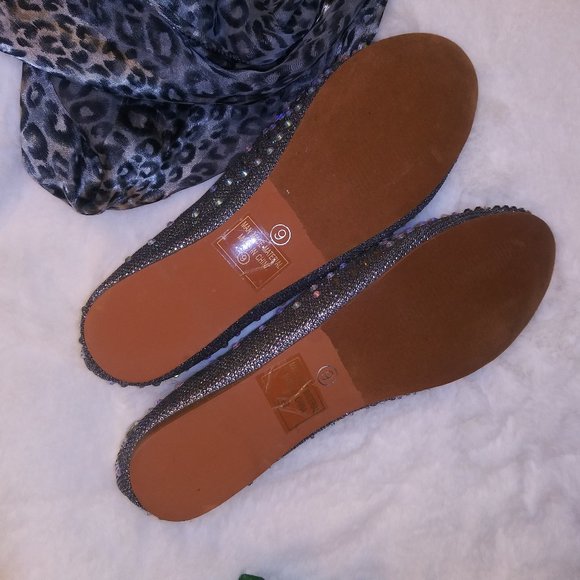 All-Over Rhinestone Studded Flats - Picture 8 of 9